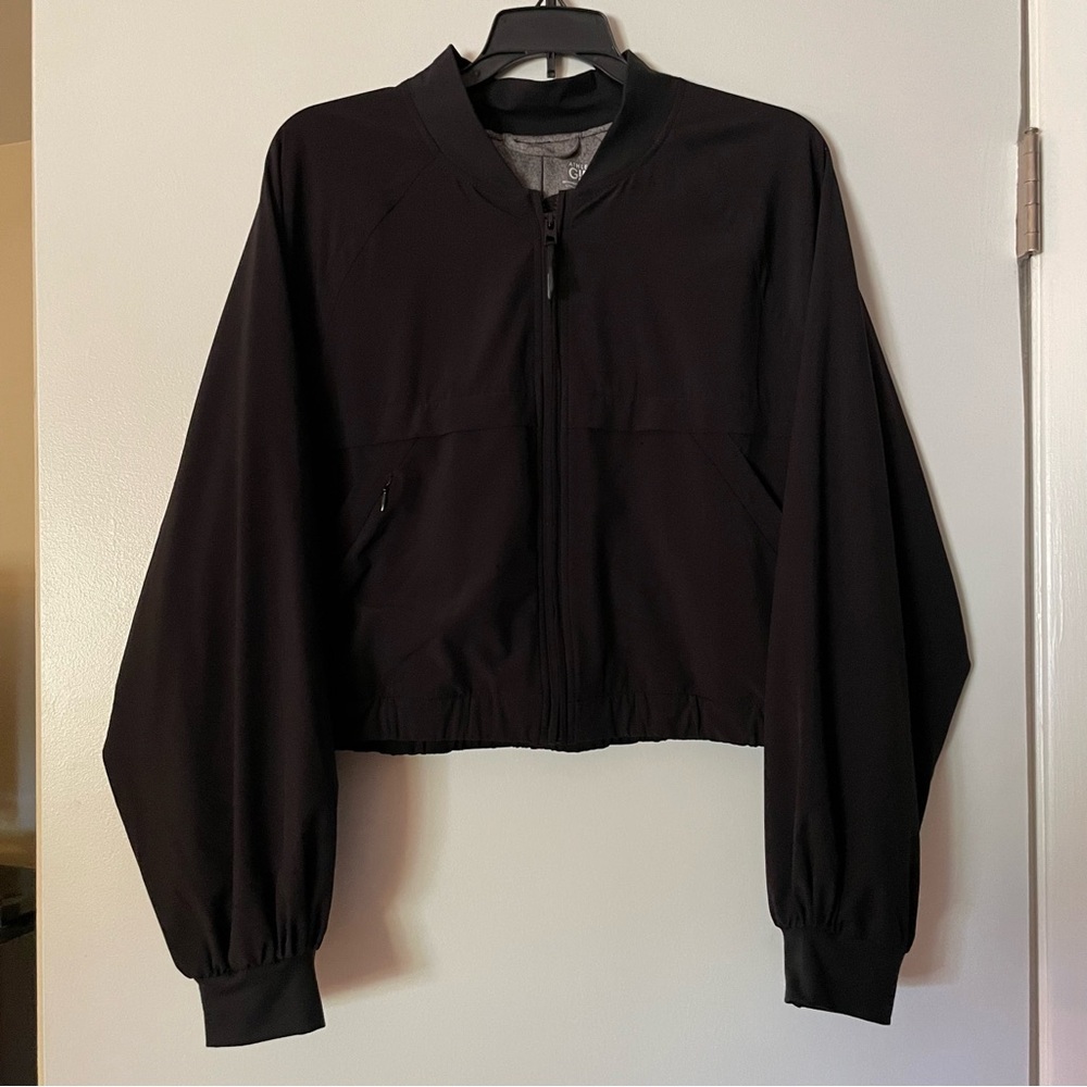 Athleta Girl Good Days Bomber Jacket Black XXL/16
